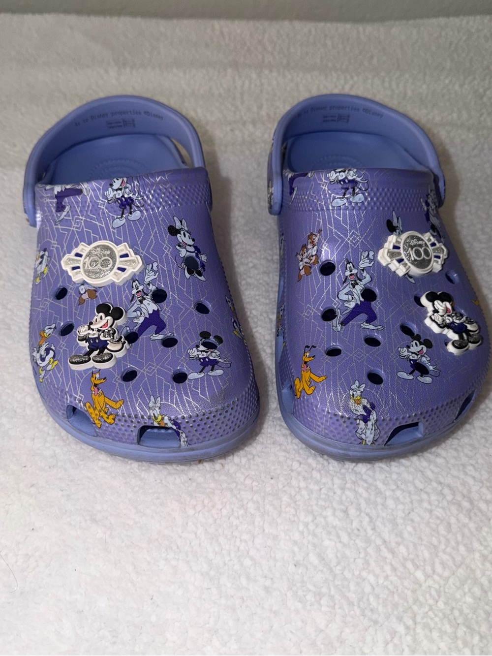 Disneyland Crocs Purple Mickey & Friends Clogs 100 Edition